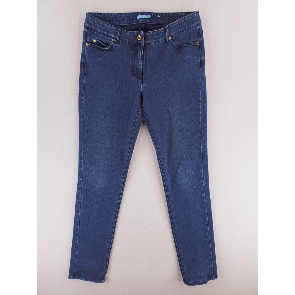 J Mclaughlin Jeans Womens 4 Skinny Stretch Denim Pants Low Rise Medium Wash